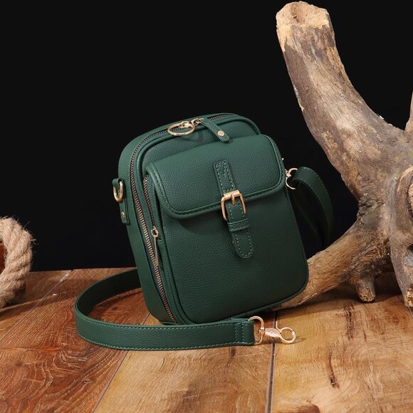 Crossbody Bag PU Large Capacity Anti-Theft Messenger for Women Travel Daily - Picture 2 of 7